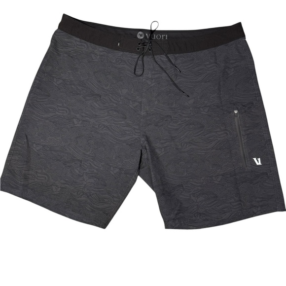 Vuori Board Shorts Men's 38 Shorts Cruise Draw String Striped Camouflage Accent - Picture 8 of 10